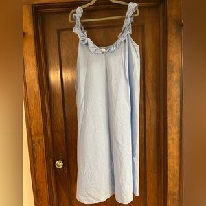 H&M Sky Blue Ruffle Dress